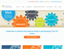 Tablet Screenshot of chemicalfootprint.org